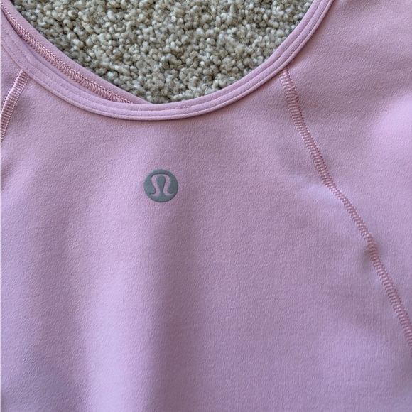 lululemon athletica Align Light Pink Long Sleeve V-Neck Crop Top - Picture 3 of 4
